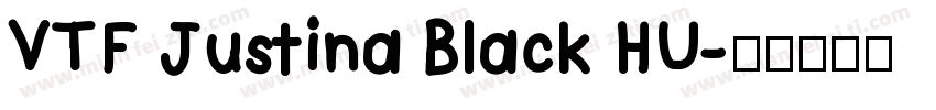 VTF Justina Black HU字体转换